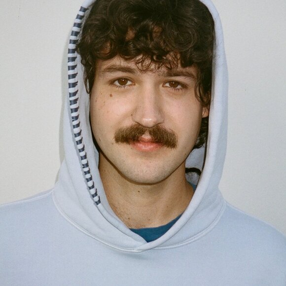 MADHAPPY Slate Blue Classics Fleece Hoodie in Large - Picture 7 of 8